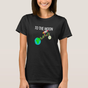 Naar de handel in voorbode op de beurs van de Moon T-shirt