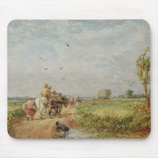 Naar de Hayfield, 1853 (olie op karton) Muismat (Voorkant)