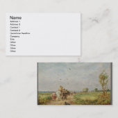 Naar de Hayfield, 1853 (olie op karton) Visitekaartje (Voorkant / Achterkant)