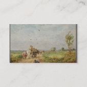 Naar de Hayfield, 1853 (olie op karton) Visitekaartje (Achterkant)