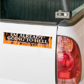 Naar de hel bumpersticker (Op Truck)