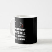 Naar de hel gaan koffiemok (Voorkant links)