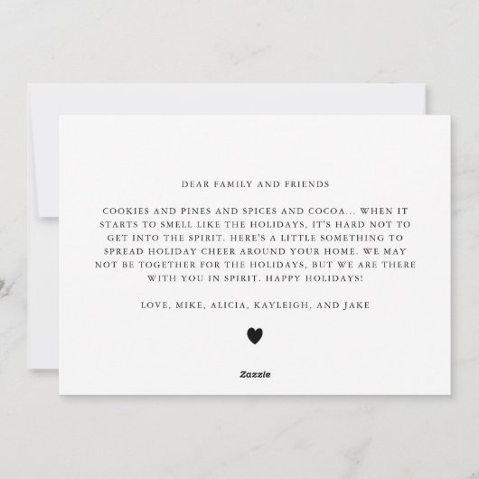 Naar de hel met dit jaar 2021 grappige kerstfoto feestdagenkaart (Achterkant)