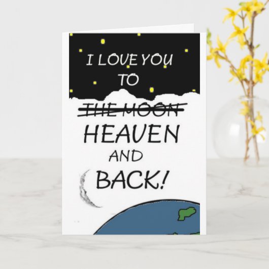 NAAR DE HEMEL EN TERUG KAART (Gele Bloem)