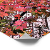 NAAR DE HEMEL KIJKEN VIA CRIMSON LEAVES/DIG.EFFEC POSTER (Hoek)