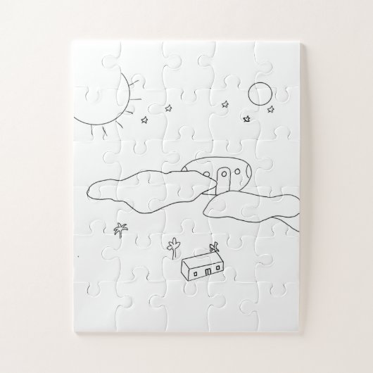 Naar de hemel legpuzzel (Verticaal)