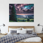 Naar de Horizon Canvas Print (Insitu (Slaapkamer))