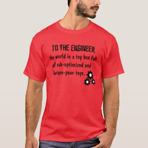 Naar de ingenieur t-shirt