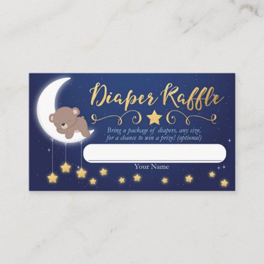 Naar de Kaart met de moon en de Raffle naar achter (Voorkant)