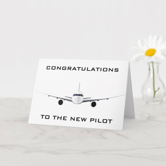 NAAR DE KAART "NIEUW PILOT" CONGRATULALATIES (Kleine Plant)