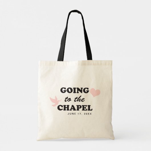 Naar de Kapel | Bruid-to-BE Huwelijksaanpassingen Tote Bag (Achterkant)