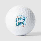 Naar de kapel gaan - Custom Wedding Party Design Golfballen (Voorkant)