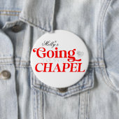 Naar de kapel gaan - Custom Wedding Party Design Ronde Button 4,0 Cm (In situ)