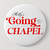 Naar de kapel gaan - Custom Wedding Party Design Ronde Button 4,0 Cm (Voorkant)