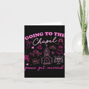 Naar de kapel gaan om te trouwen Wedding Vibe Kaart