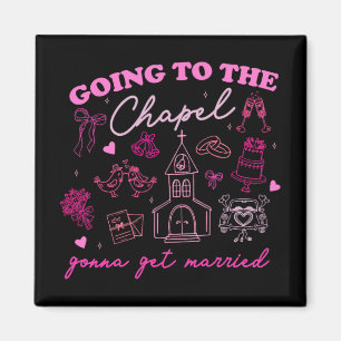 Naar de kapel gaan om te trouwen Wedding Vibe Magneet