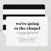 Naar de kapel gaan save the date (Voorkant / Achterkant)