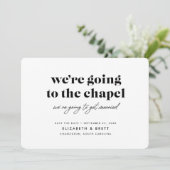 Naar de kapel gaan save the date (Staand voorkant)