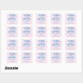 Naar de Kapel Meisjesweekend Vierkante Sticker (Vel)