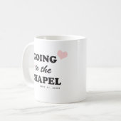 Naar de Kapel | Retro 70's Bruidsthema Koffiemok (Voorkant links)