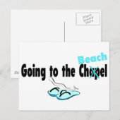 Naar de kapel (strand) 1 briefkaart (Voorkant / Achterkant)