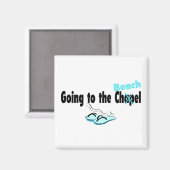 Naar de kapel (strand) 1 magneet (Voorkant / Achterkant)