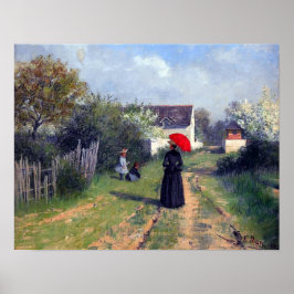 Naar de kerk Elin Danielson-Gambogi 1888 Poster