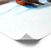 Naar de Kerk Evergreen kerstboom Poster (Hoek)