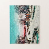 Naar de kerk, kerstmis van J. Hoover & Son Legpuzzel (Verticaal)