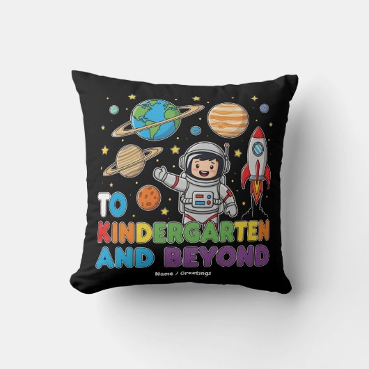 Naar de kleuterschool en daarbuiten Astronaut Funn Kussen (Voorkant)