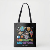 Naar de kleuterschool en daarbuiten Astronaut Funn Tote Bag (Voorkant)