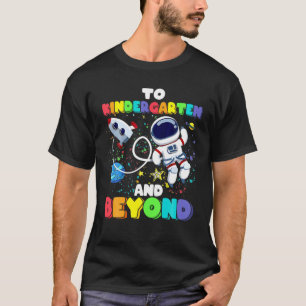 naar de kleuterschool en daarbuiten naar de school t-shirt