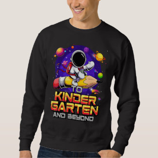 Naar de kleuterschool en verder astronaut terug na trui