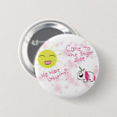 Naar de knop Heldere zijde Ronde Button 5,7 Cm (Voorkant /achterkant)