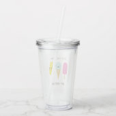 Naar de koelste Pop - Vaderdag Acryl Drinkbeker (Achterkant)