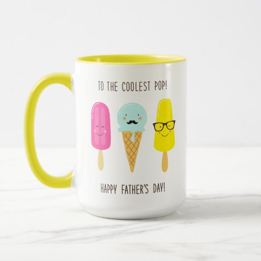 Naar de koelste Pop - Vaderdag Mok (Links)