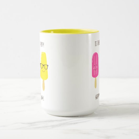 Naar de koelste Pop - Vaderdag Mok (Midden)