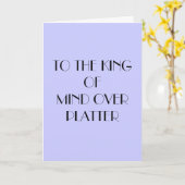 NAAR DE KONING VAN DE GEEST OVER PLATTER VERJAARDA KAART (Gele Bloem)