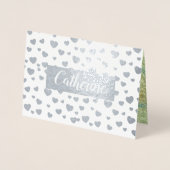 Naar de koningin van mijn hart. Valentijnsdag Folie Kaarten (Voorkant)