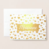 Naar de koningin van mijn hart. Valentijnsdag Folie Kaarten (Voorkant met envelop)