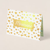 Naar de koningin van mijn hart. Valentijnsdag Folie Kaarten (Voorkant)