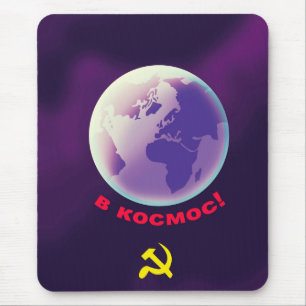 naar de kosmos! Sovjet-ruimte kunst. Muismat