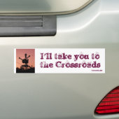 Naar de kruispunten bumpersticker (Op auto)