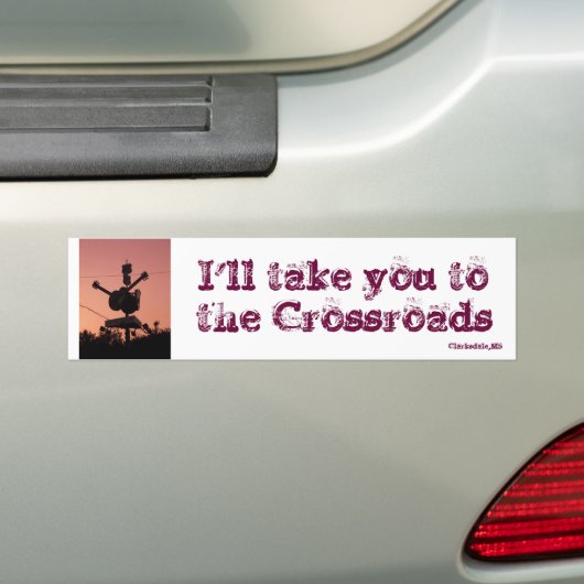Naar de kruispunten bumpersticker (Op auto)