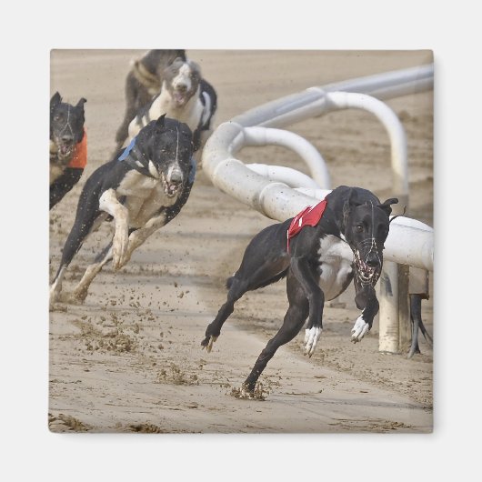 Naar de lijn rennen magneet (Voorkant)