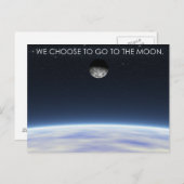 Naar de maan briefkaart (Voorkant / Achterkant)