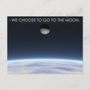 Naar de maan briefkaart