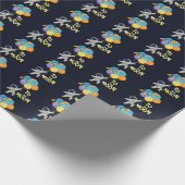 Naar de maan Buitenste Ruimte Maan en sterren Astr Cadeaupapier (Hoek)