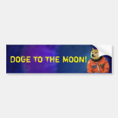 Naar de maan! Bumpersticker (Voorkant)