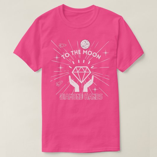 Naar de maan De diamanthanden T-shirt (Design voorkant)